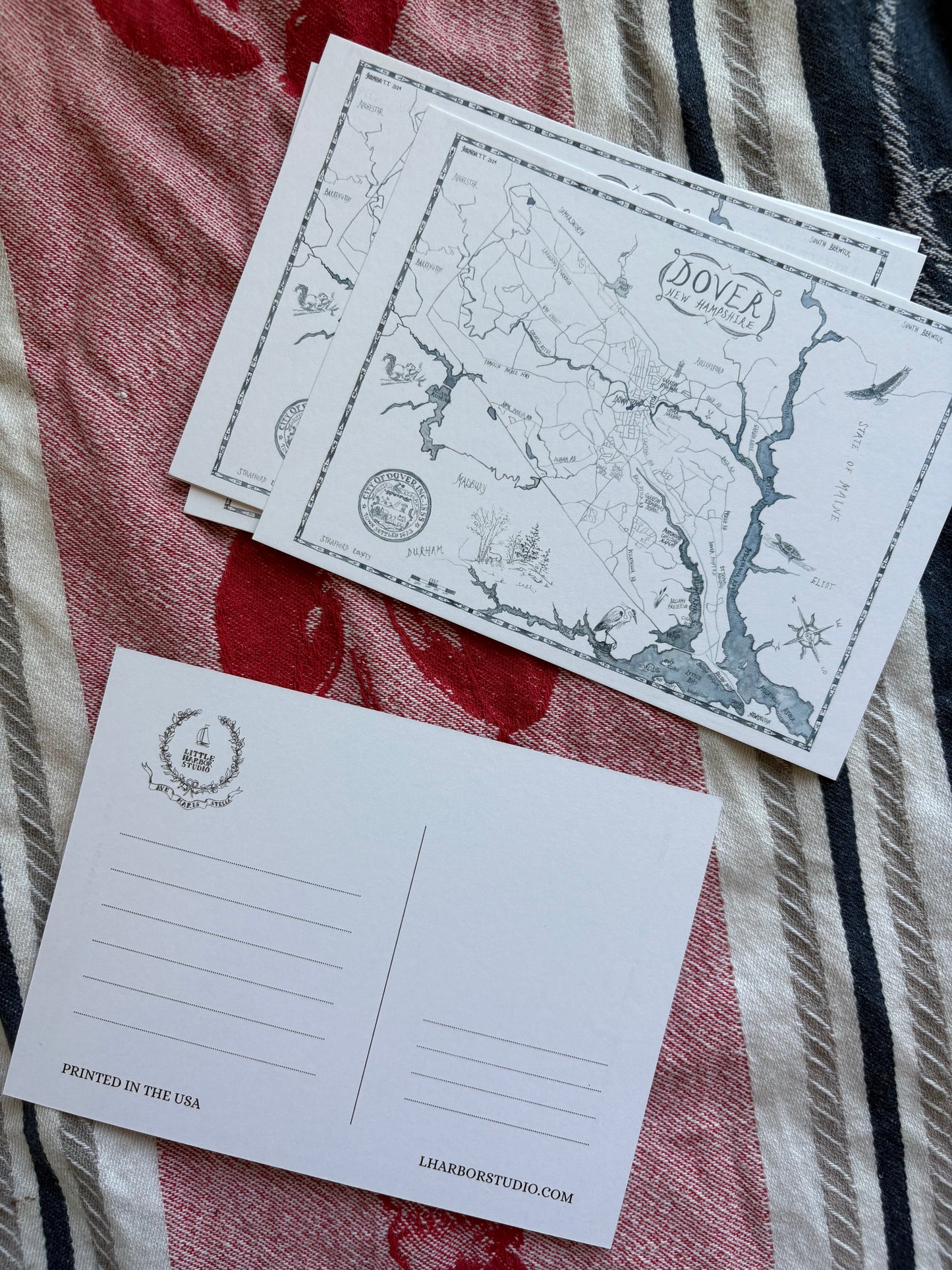 Dover Map Postcard